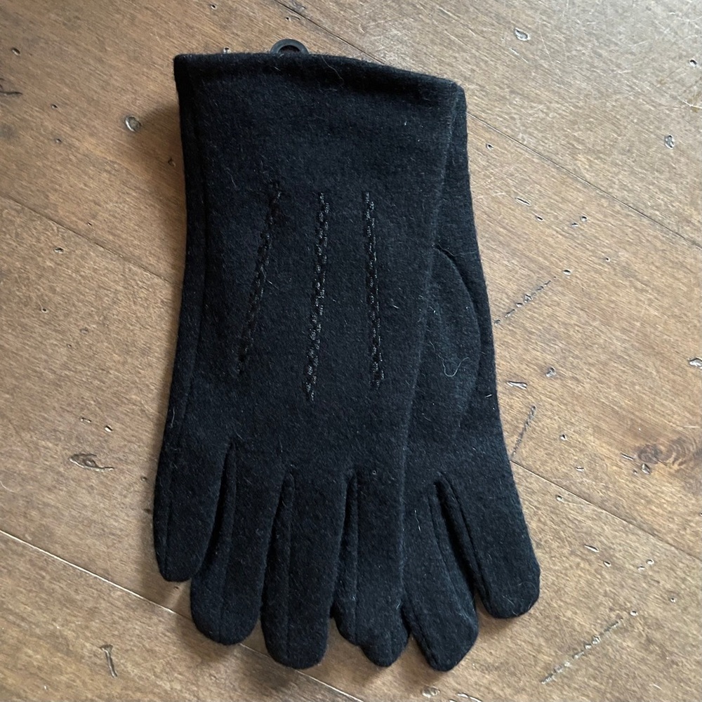 Faux Leather, Suede and Fur Lined Riding Gloves